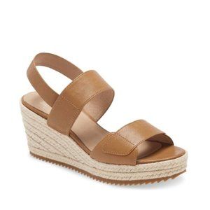 NEW Eileen Fisher Winnie Espadrille Wedge Sandal Size 6.5